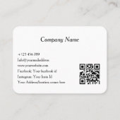 Modern Minimalist Interior Photo | Vacation Rental Visitekaartje (Achterkant)