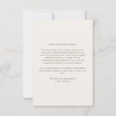 Modern Minimalist Ivory Budget Wedding Photo Bedankkaart (Achterkant)