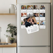 Modern Minimalist July 2026 Photo Calendar Magneet