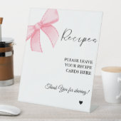 Modern Minimalist Laat je Recepten Vrijgezellenfee Reclamebord Met Voetstuk (Insitu)