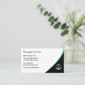 Modern Minimalist Law Office Attorney Visitekaartje (Staand voorkant)