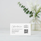 Modern Minimalist Leg de liefde vast Informatiekaartje (Staand voorkant)