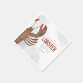 Modern minimalist Lobster Boil Seafood Servet (Hoek)