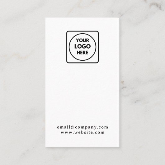 Modern Minimalist Logo | Business Loyalty Design (Achterkant)