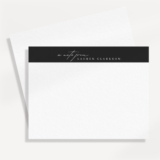Modern Minimalist Logo Style Note Card Kaart
