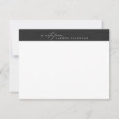 Modern Minimalist Logo Style Note Card Kaart (Voorkant)