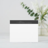 Modern Minimalist Logo Style Note Card Kaart (Staand voorkant)