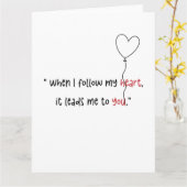 Modern Minimalist Love Quote Valentijn's Kaart (Gele Bloem)