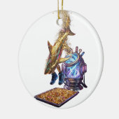 Modern Minimalist Luxury Cyber Shark Keramisch Ornament (Links)