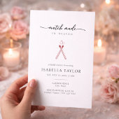 Modern Minimalist Match Bridal Shower Invitation Kaart