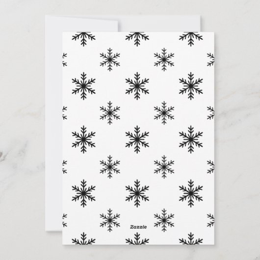 Modern Minimalist Merry & Bright Script Photo Feestdagenkaart (Achterkant)