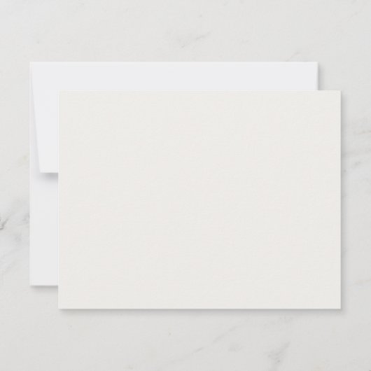 Modern Minimalist Monogram Stationery Note Card Kaart (Achterkant)