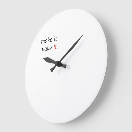 Modern Minimalist Motivational Wall Clock Grote Klok (Hoek)
