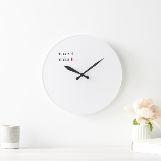Modern Minimalist Motivational Wall Clock Grote Klok (Huis)