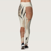 Modern Minimalist Organic Abstract Shapes Pattern Leggings (Achterkant)