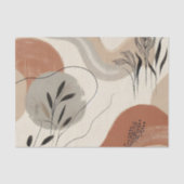 Modern Minimalist Organic Abstract Shapes Pattern Tissuepapier (Voorkant)