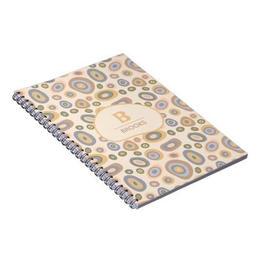 Modern Minimalist Organic Personalized Notitieboek (Rechterzijde)