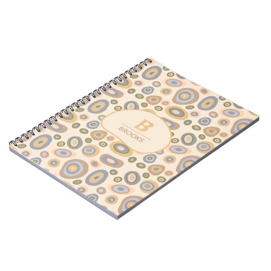 Modern Minimalist Organic Personalized Notitieboek (Linkerzijde)