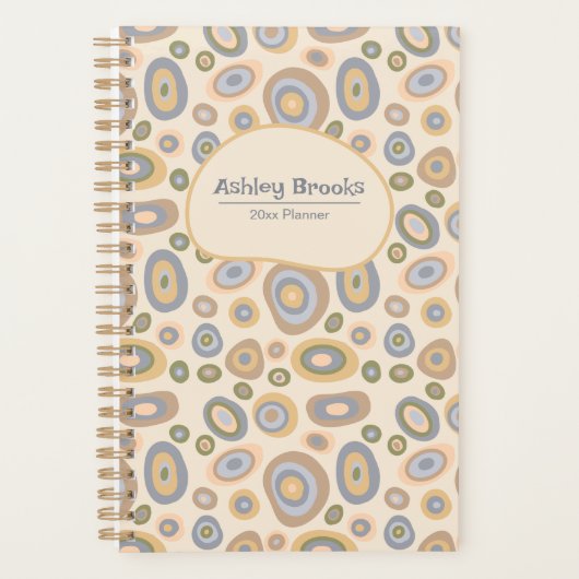 Modern Minimalist Organic Personalized Planner (Voorkant)