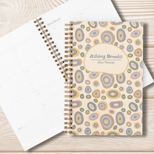 Modern Minimalist Organic Personalized Planner