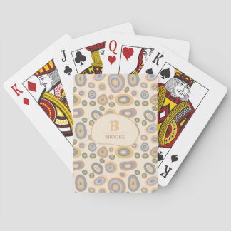 Modern Minimalist Organic Personalized Pokerkaarten