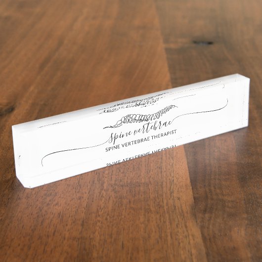 Modern Minimalist Orthopedic student Naambordje (Zijkant)