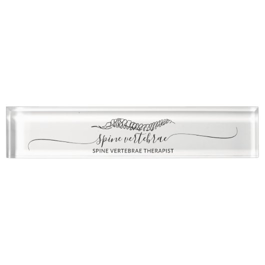 Modern Minimalist Orthopedic student Naambordje (Voorkant)