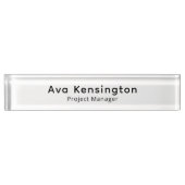Modern Minimalist Personalized Desk Name Plate  Naambordje (Voorkant)