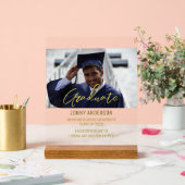 Modern Minimalist Photo and Script Acryl Bord (Huwelijk)