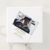 Modern Minimalist Photo and Script Bedankjes Labels (In situ)