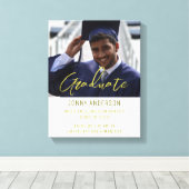 Modern Minimalist Photo and Script Canvas Afdruk (Insitu (Houten vloer))