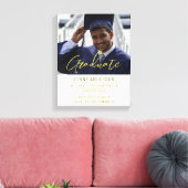 Modern Minimalist Photo and Script Canvas Afdruk (Insitu (Woonkamer))