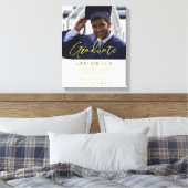 Modern Minimalist Photo and Script Canvas Afdruk (Insitu (Slaapkamer))