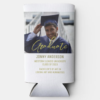 Modern Minimalist Photo and Script Seltzer Blikjeskoeler