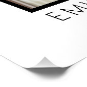 Modern Minimalist Photo Graduation Welcome Sign Perfect Poster (Hoek)