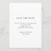 Modern Minimalist Photo Wedding Save the Date (Achterkant)