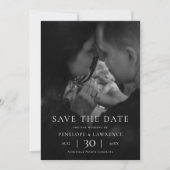 Modern Minimalist Photo Wedding Save the Date (Voorkant)