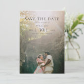Modern Minimalist Photo Wedding Save the Date (Staand voorkant)