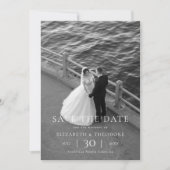 Modern Minimalist Photo Wedding Save the Date (Voorkant)