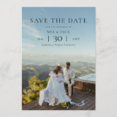 Modern Minimalist Photo Wedding Save the Date (Voorkant)