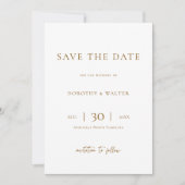 Modern Minimalist Photo Wedding Save the Date (Voorkant)