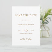 Modern Minimalist Photo Wedding Save the Date (Staand voorkant)