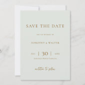 Modern Minimalist Photo Wedding Save the Date (Voorkant)