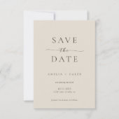 Modern Minimalist Photo Wedding Save the Date (Voorkant)
