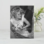 Modern Minimalist Photo Wedding Save the Date (Staand voorkant)