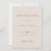 Modern Minimalist Photo Wedding Save the Date (Voorkant)