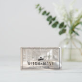 Modern Minimalist Photos Personal Trainer & Coach Visitekaartje (Staand voorkant)