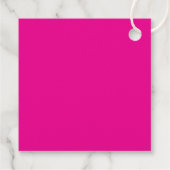 Modern Minimalist Pink Birthday  Bedankjes Labels (Achterkant)