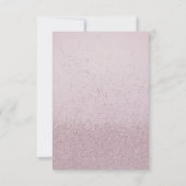 Modern Minimalist Pink Gold Wedding Save the Date (Achterkant)