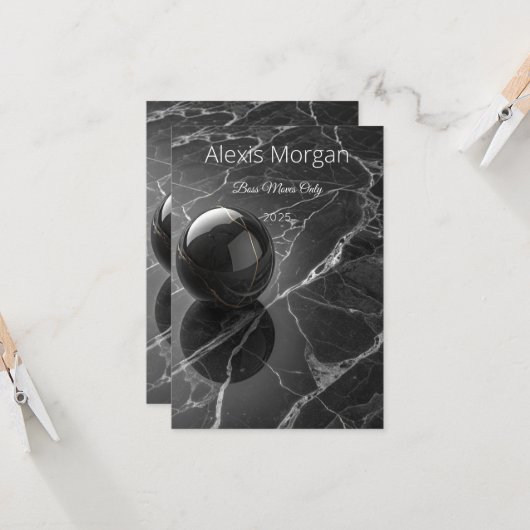 Modern Minimalist Pink-Purple Border Template Kaart (Voorkant / Achterkant in situ)